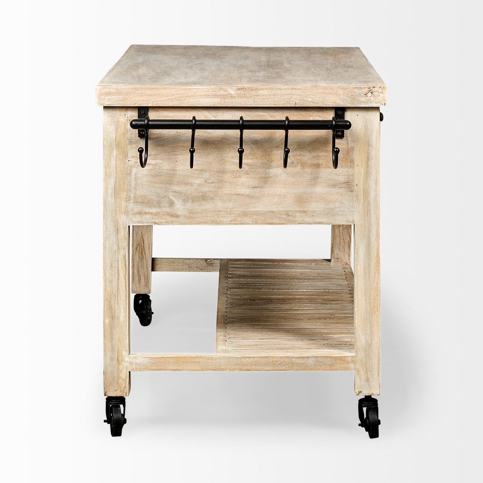 Mercana Columbia Rolling Kitchen Island Clearance