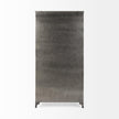 Mercana Poppy Black Metal With Glass Door Display Cabinet