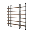 Mercana Taunton Wood and Black Iron Six Shelving Unit