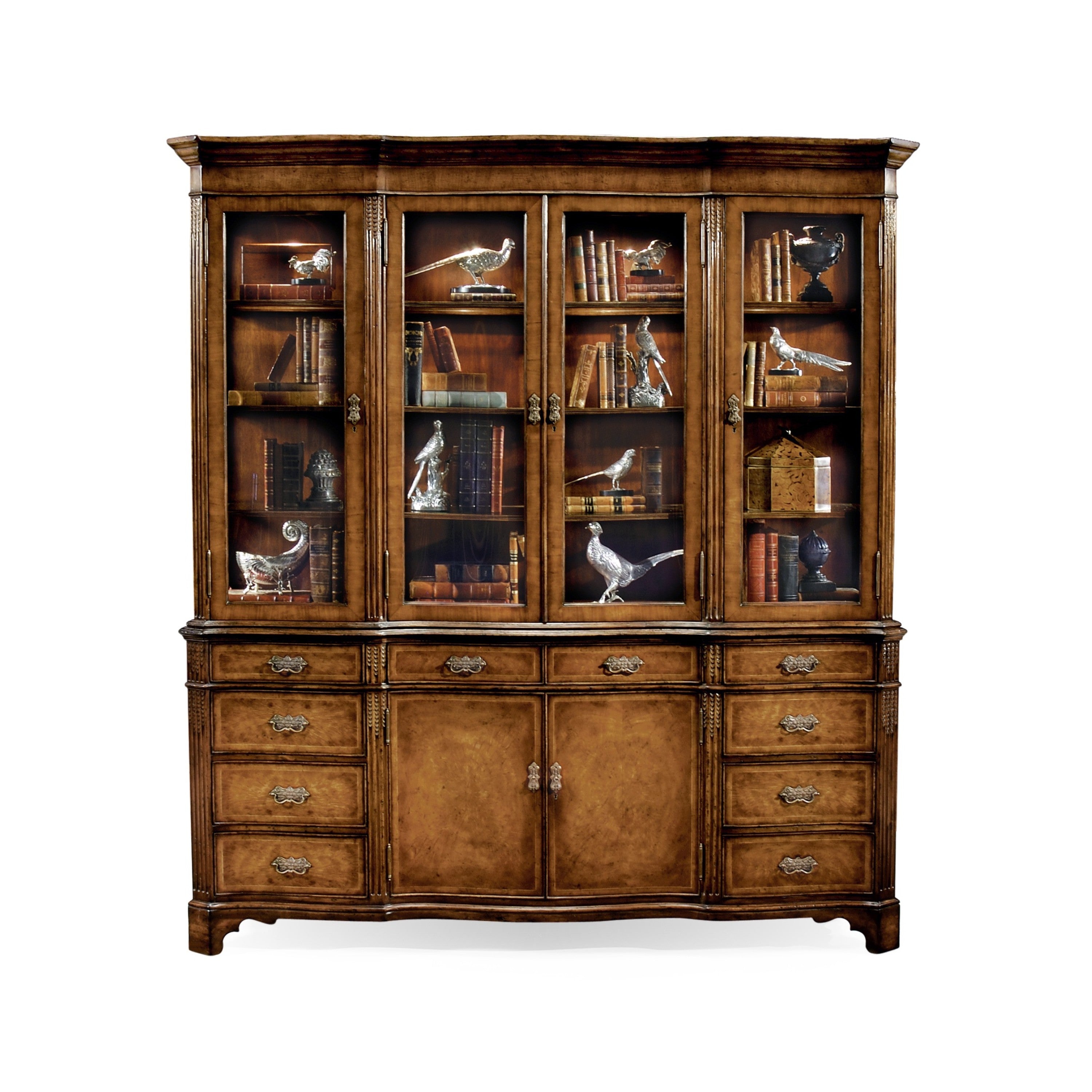 Jonathan Charles Serpentine Architrave China Cabinet ( 493126-CWM )