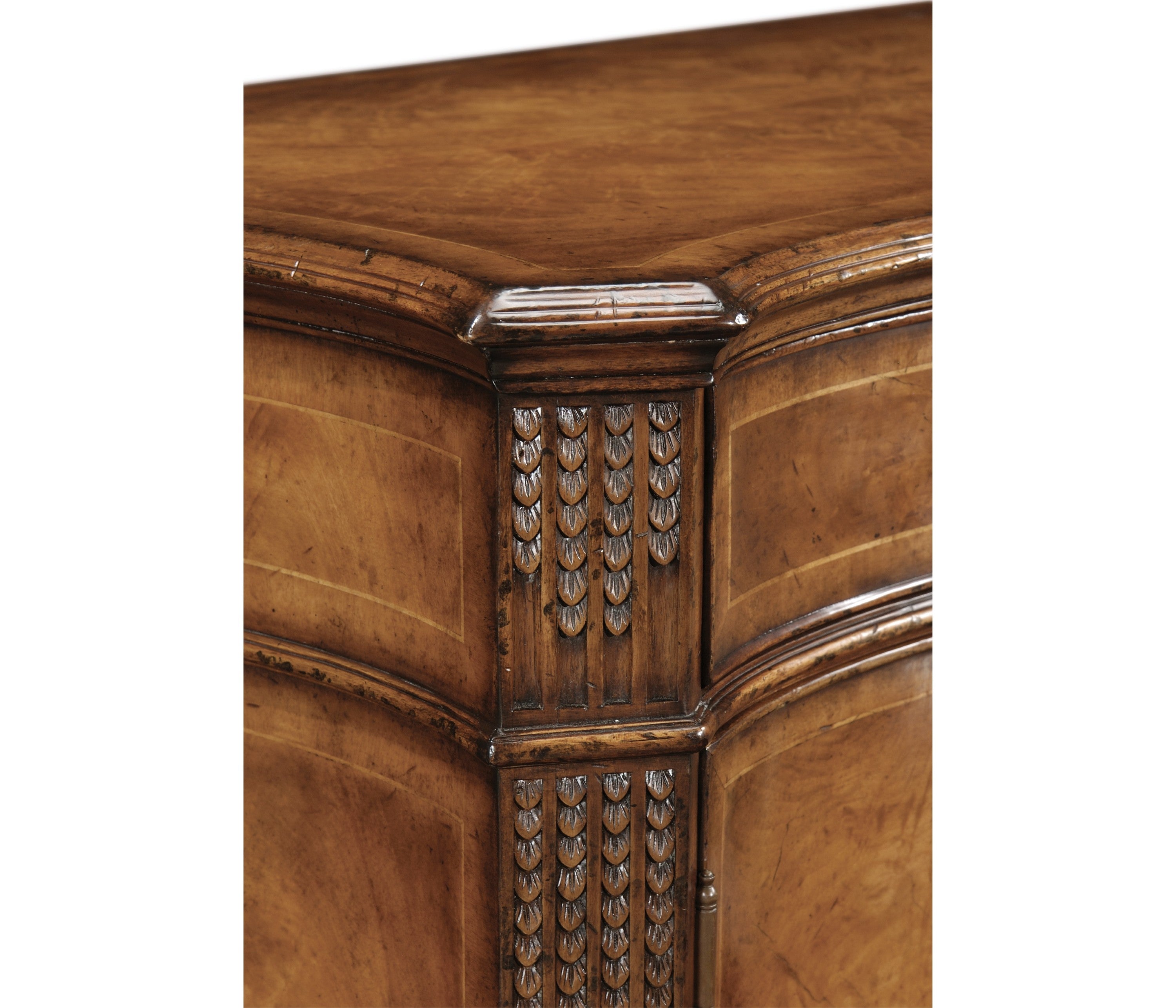 Jonathan Charles Serpentine Two Door Cabinet