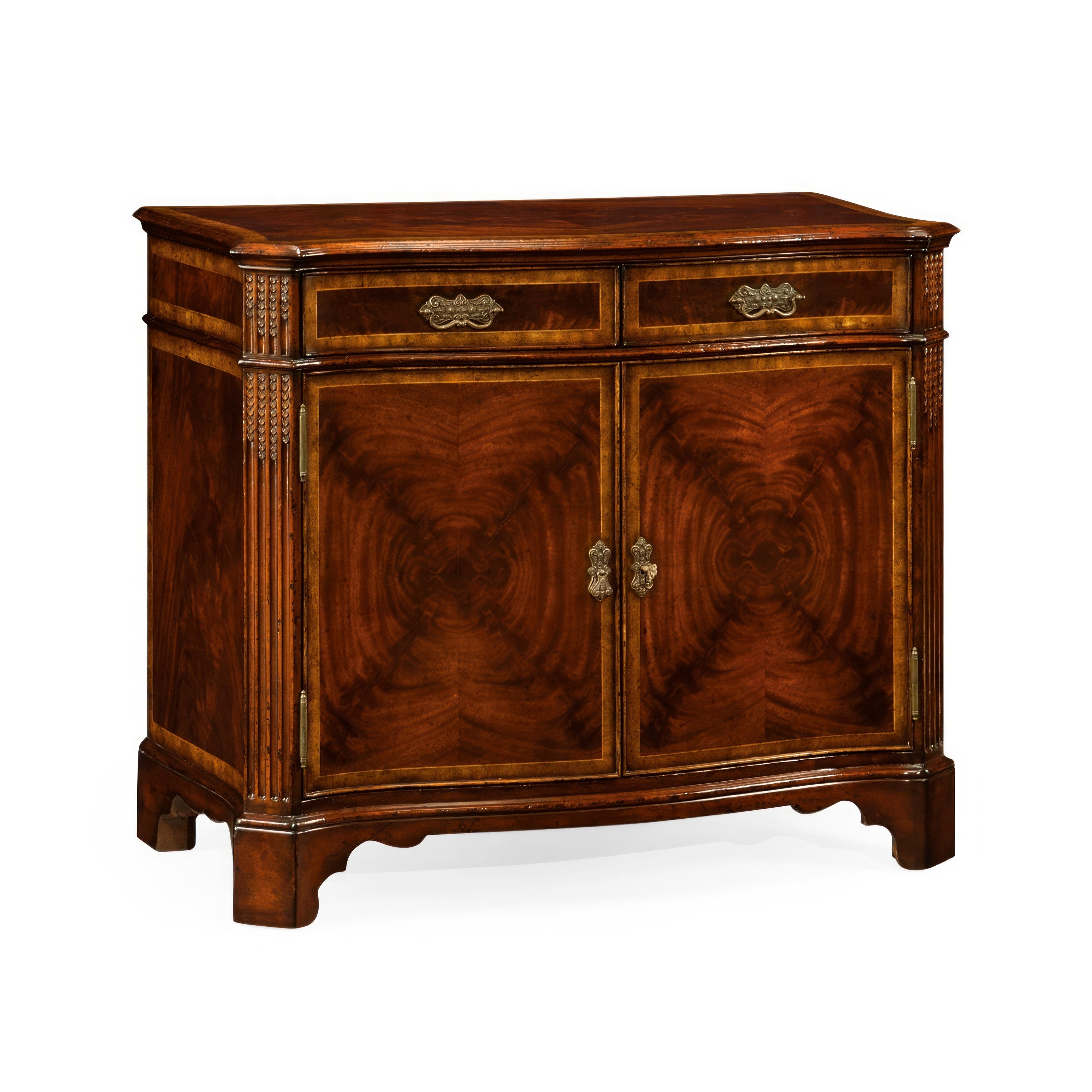 Jonathan Charles Serpentine Two Door Cabinet