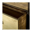 Mercana Farrow Brass Wood and Metal TV Stand Media Console with Storage, TV up to 83