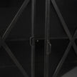 Mercana Poppy Black Metal With Glass Door Sideboard