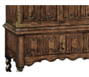 Jonathan Charles Elizabethan Style Dark Oak TV Cabinet ( 493146-TDO )