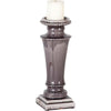 Mercana Kusma Small Gray Gloss Ceramic Table Candle Holder Clearance