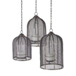 Mercana Jutland Black Metal Bird Cage Candle Holder Lanterns- Set of 3 Clearance
