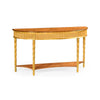 Jonathan Charles Gilded Console with Shelf (Large) ( 493187-GIL )