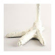Mercana Daffy White Cast Iron Chicken Foot Table Candle Holder Clearance
