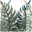 Mercana Palen Green/Gold Metal Fern Leaf Table Candle Holder Clearance