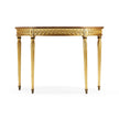 Jonathan Charles Gilded Demilune Console ( 493226-GIL )
