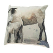 Mercana Clover 18 x 18 Gray Watercolor Lambs Decorative Pillow Cover Clearance