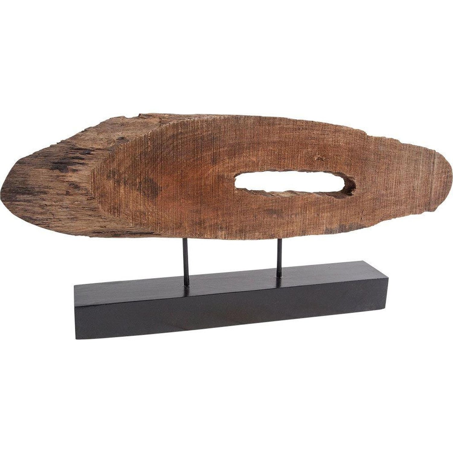 Mercana Yeadon Brown Shaped Oval Wood Object