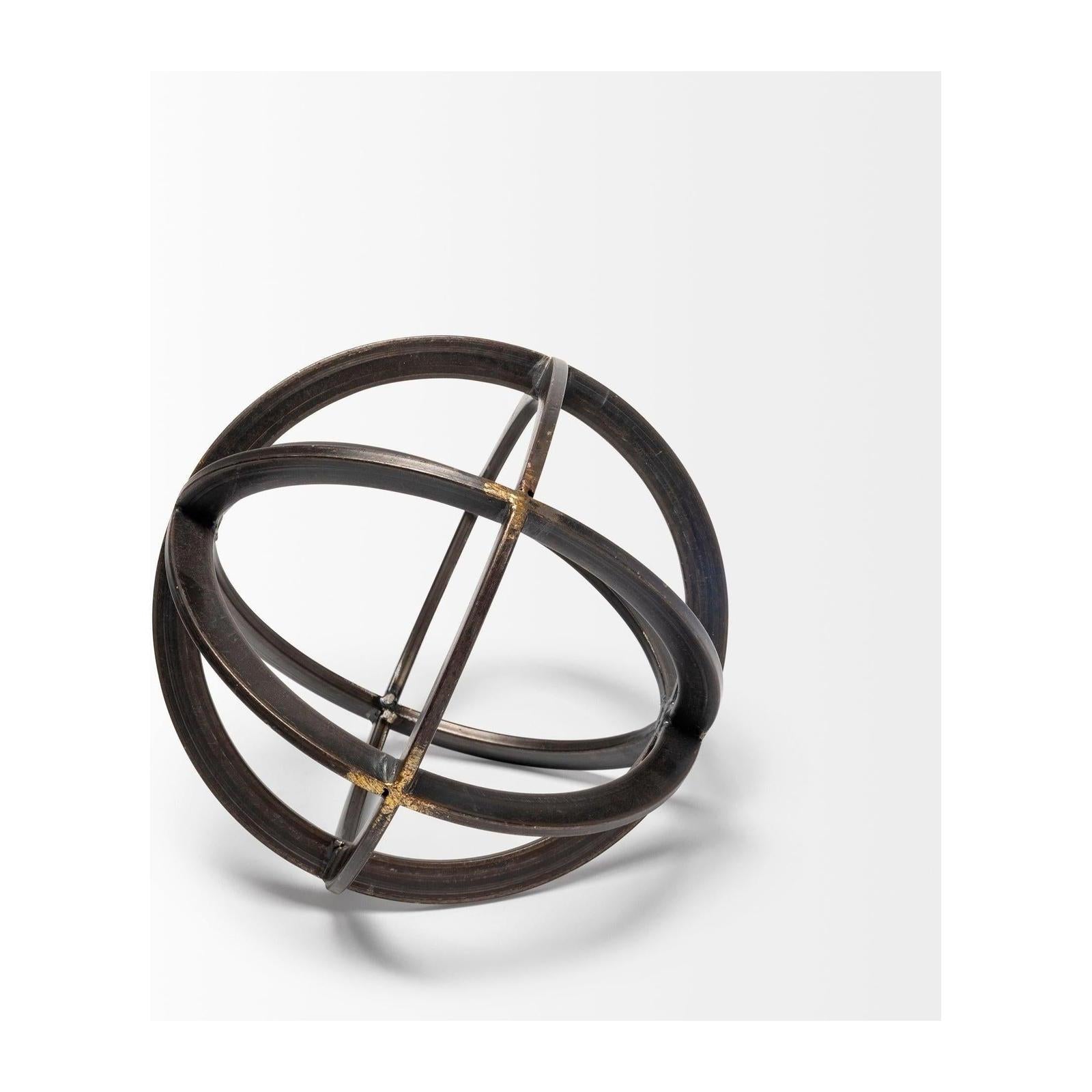 Mercana Galenna Black Metal Circular Decorative Orb