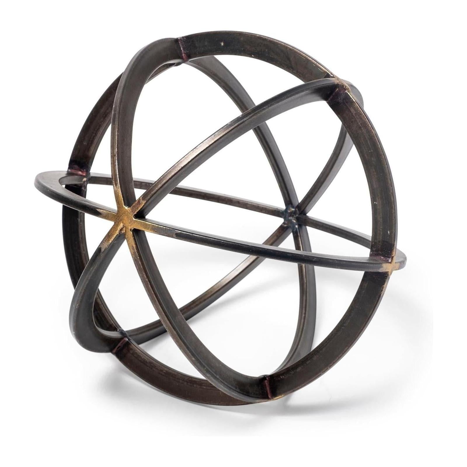 Mercana Galenna Black Metal Circular Decorative Orb