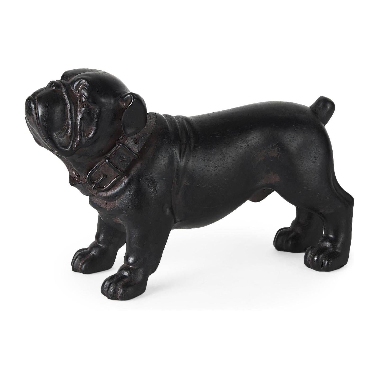 Mercana Hugo Black Resin Bulldog