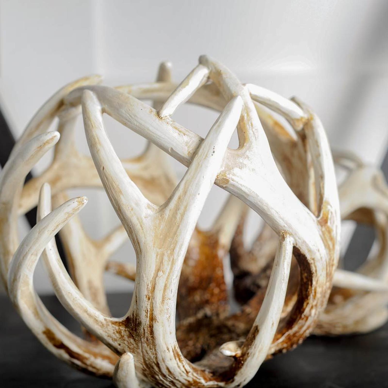 Mercana Ramus Antler Shaped Decorative Resin Orb Ball