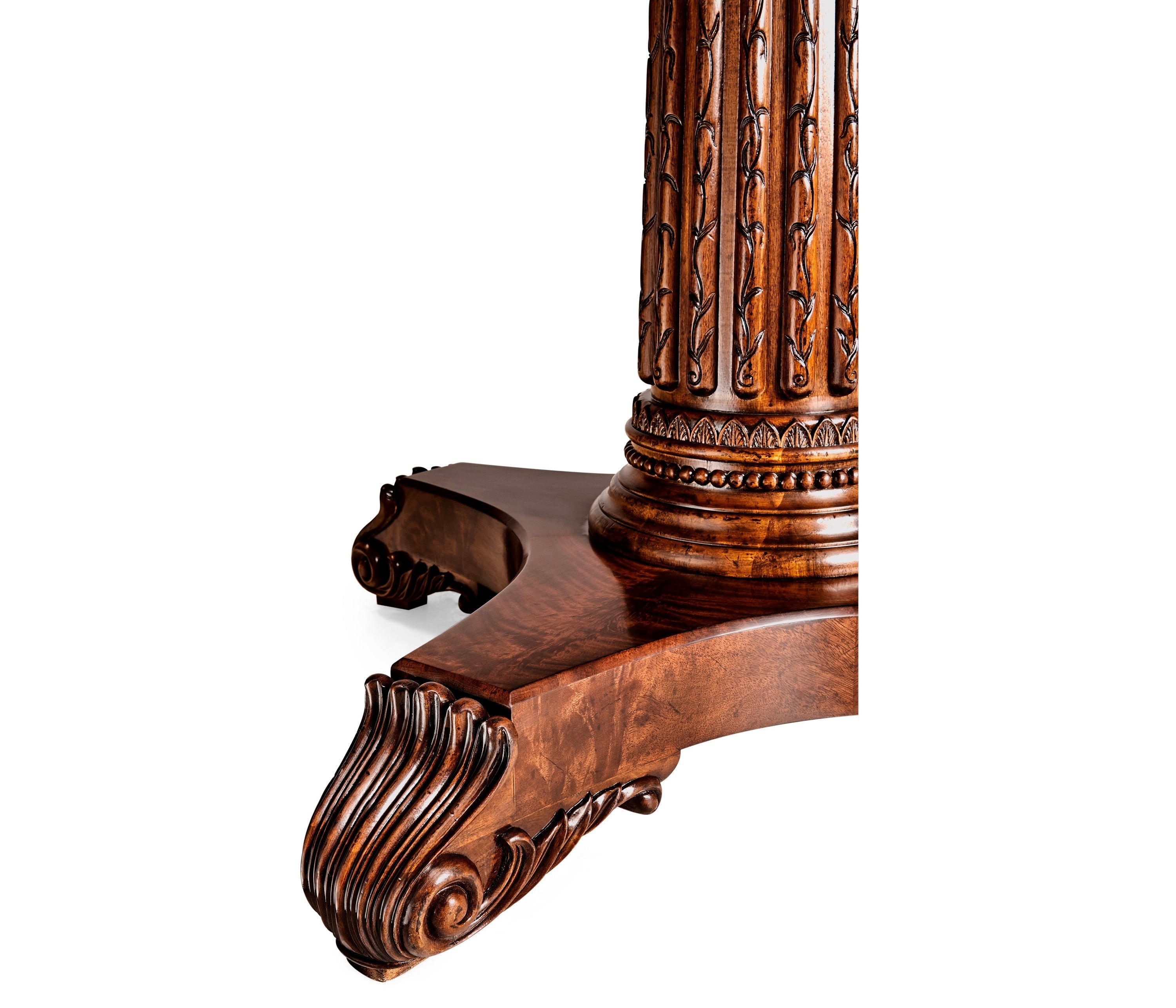 Jonathan Charles Mahogany Round Poker Table