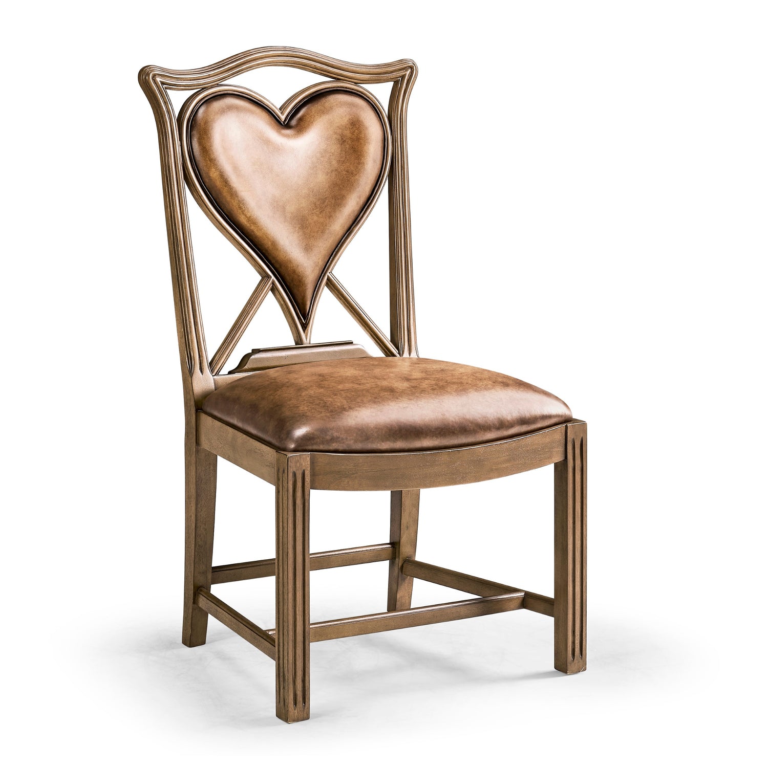 Jonathan Charles Playing Card "Heart" Side Chair ( 493359-SC-MBL-L041 )