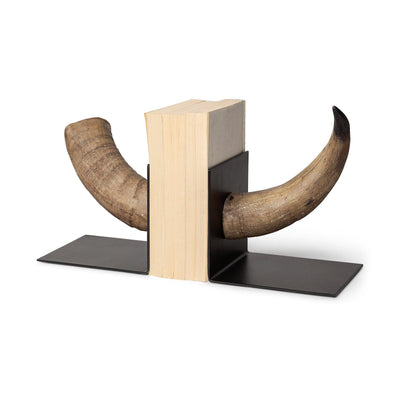 Mercana Nickerson Bull Horn Bookends- Set of 2 Clearance