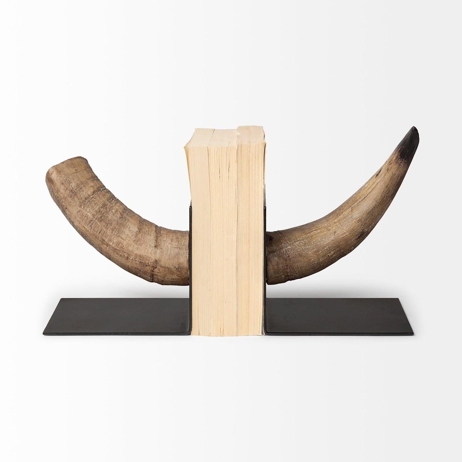 Mercana Nickerson Bull Horn Bookends- Set of 2 Clearance