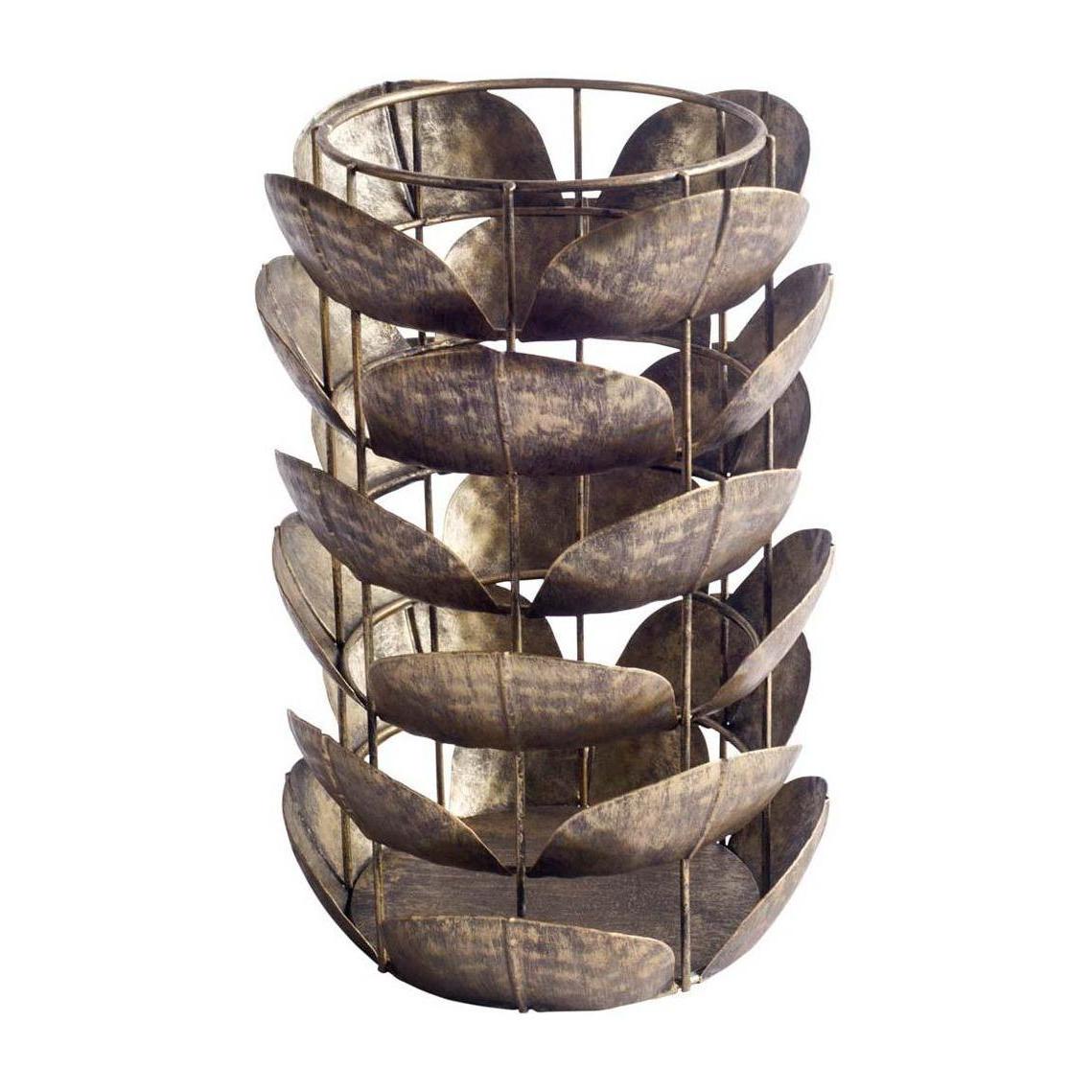 Mercana Henley Small Bronze Metal Decorative Table Candle Holder Clearance