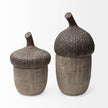 Mercana Mandor Brown Resin Acorn Box