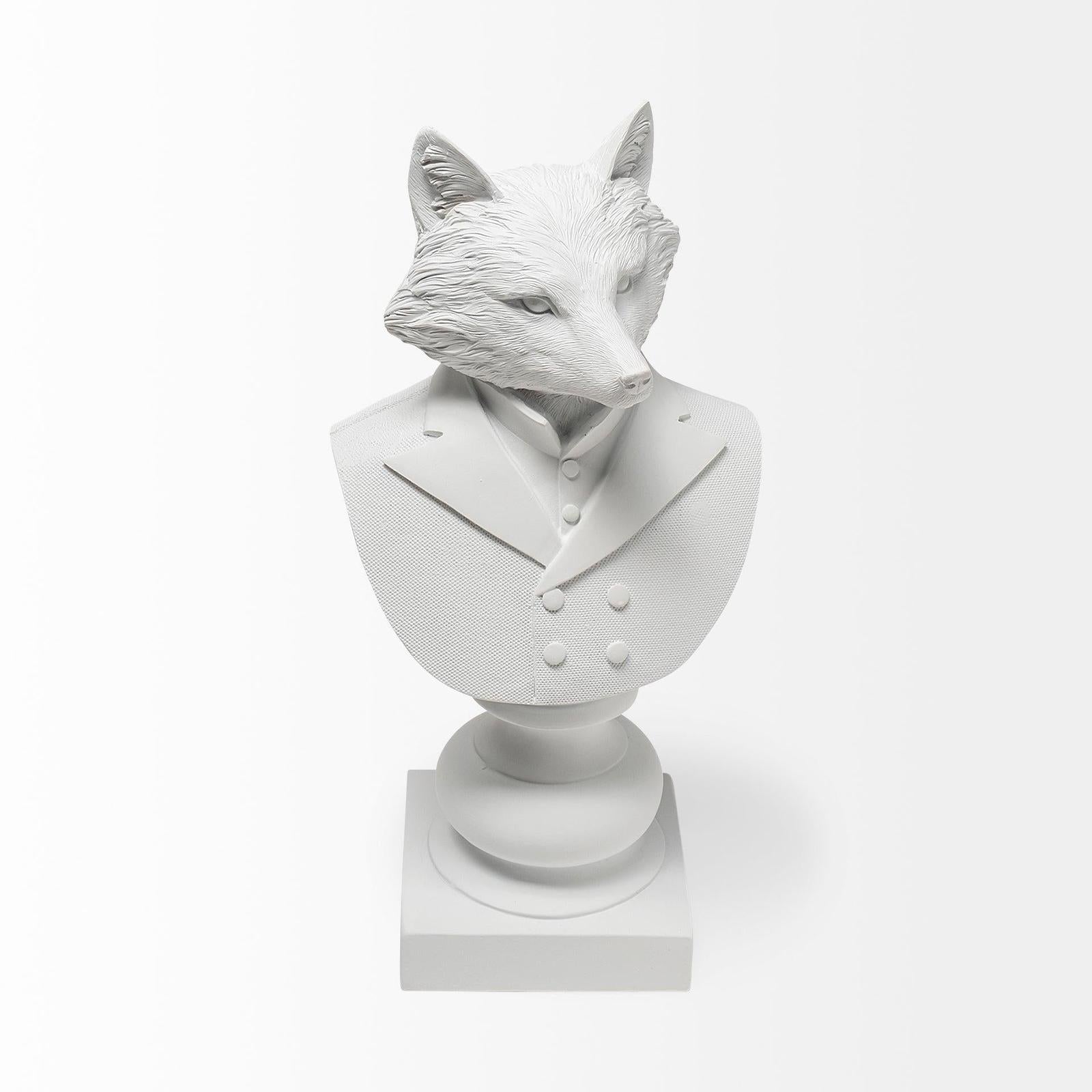 Mercana Murray White Resin Business Fox