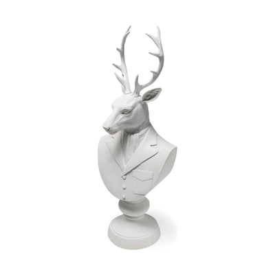 Mercana Mozart White Resin Deer In A Suit