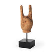 Mercana Saxum Natural Wooden Carved Hang Loose Hand