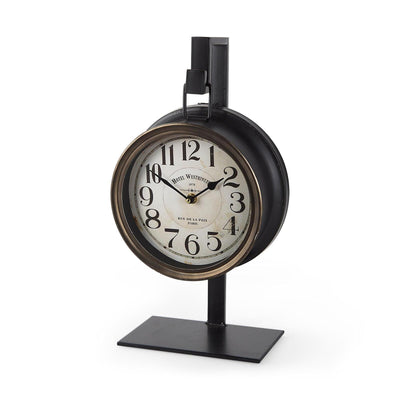 Mercana Taxz Metallic Brown Metal Hanging Table Clock