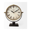 Mercana Houston Gold Metal Half Moon Base Table Clock