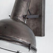 Mercana Taza Gray Metal Dome Shade Wall Sconce Clearance