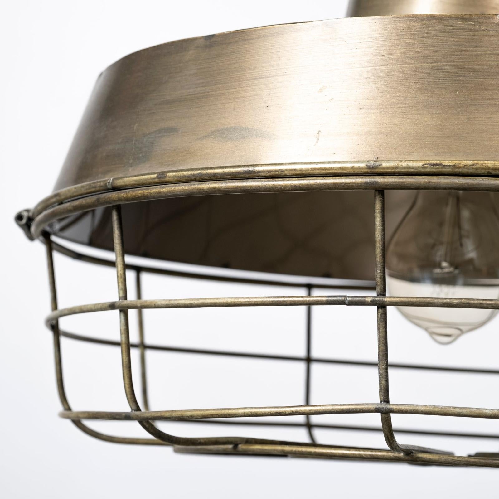 Mercana Tahla 14x 14.5 Gold Toned Metal Cage Pendant Light Clearance