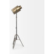 Mercana Debdou Gold Metal Adjustable Cinema-Style Floor Lamp Clearance