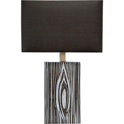 Mercana Maravilla Black/White Pattered Base Black Fabric Shade Wall Sconce Clearance