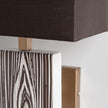 Mercana Maravilla Black/White Pattered Base Black Fabric Shade Wall Sconce Clearance