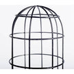 Mercana Carkner Gun-Metal Grey Cylindrical Metal Cage Table Lamp Clearance