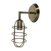 Mercana Hine Bronze Toned Metal Bulb Cage Wall Sconce Clearance