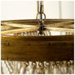 Mercana Pendra Wooden Bead Three Bulb Chandelier