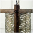 Mercana Keppler Perforated Metal and Wood Pendant Light Clearance