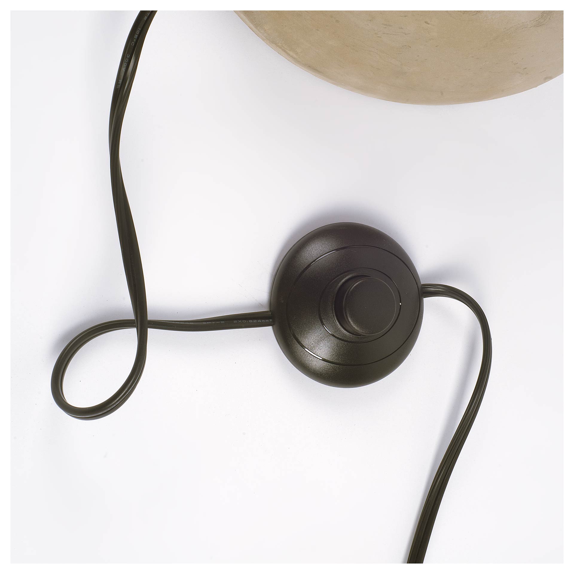 Mercana Denmark Black/Gold Concrete Base Metal Shade Floor Lamp