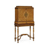 Jonathan Charles Walnut & Seaweed Collectors Cabinet ( 493584-BWM )