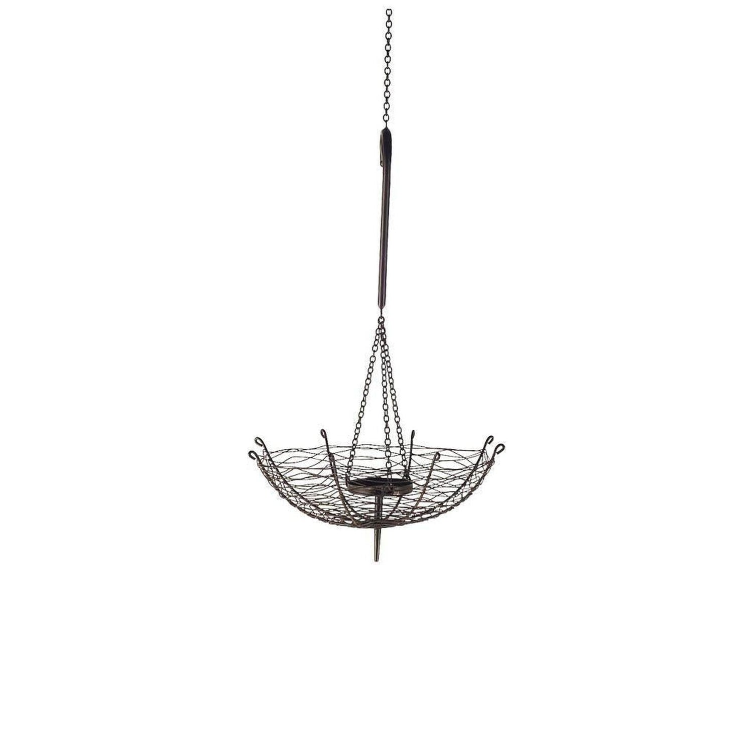 Mercana Rihanna Black Metal Umbrella Candle Holder Lantern Clearance