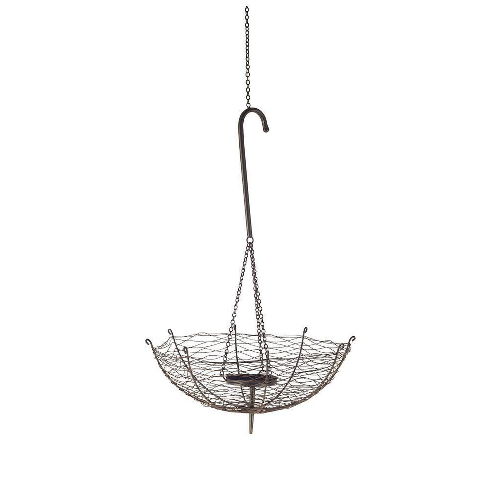 Mercana Rihanna Black Metal Umbrella Candle Holder Lantern Clearance
