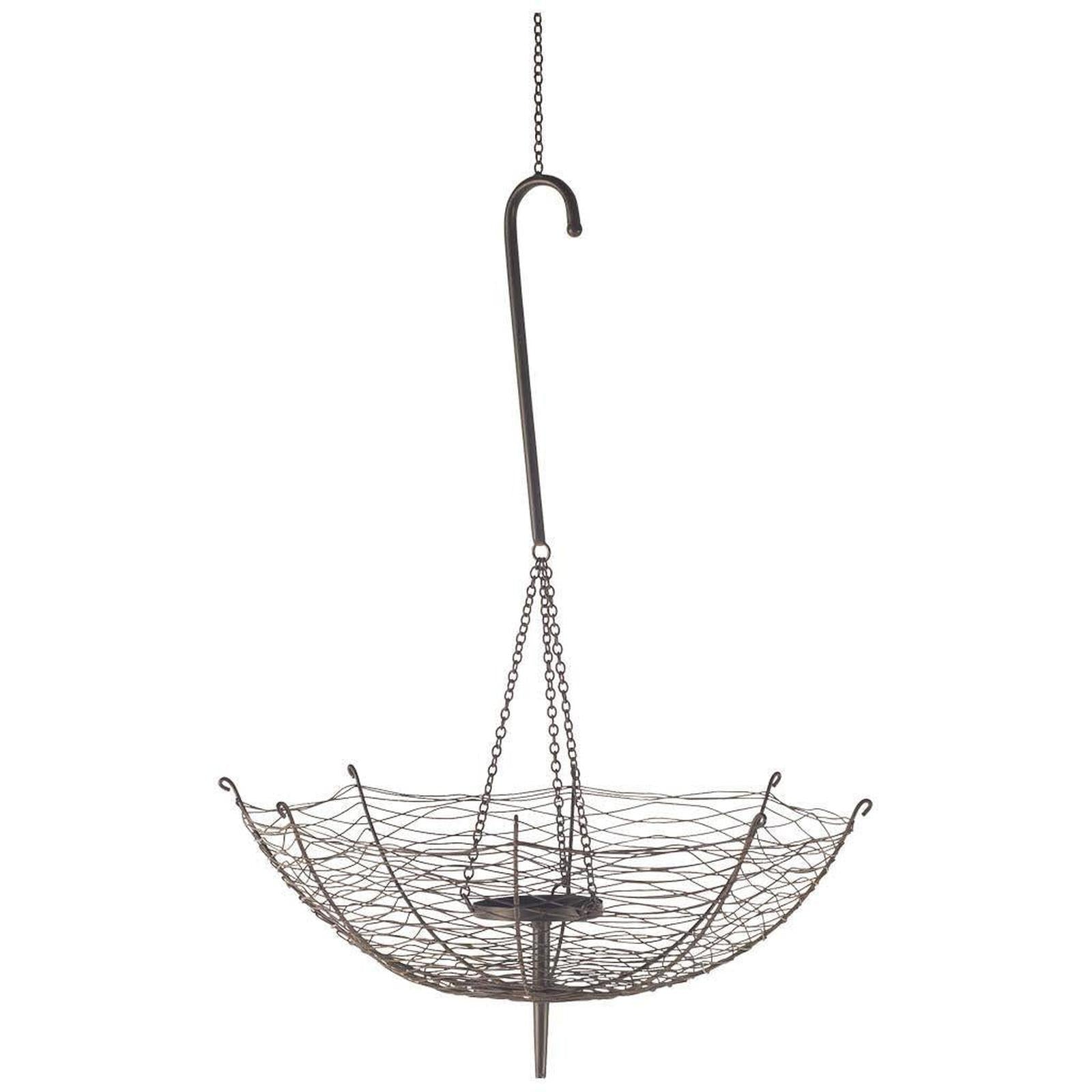Mercana Rihanna Black Metal Umbrella Candle Holder Lantern Clearance