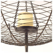 Mercana Rihanna Black Metal Umbrella Candle Holder Lantern Clearance