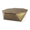 Mercana Esagono Octagonal Reclaimed Wood Coffee Table w/ Storage