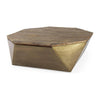 Mercana Esagono Octagonal Reclaimed Wood Coffee Table w/ Storage