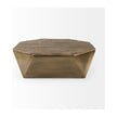 Mercana Esagono Octagonal Reclaimed Wood Coffee Table w/ Storage